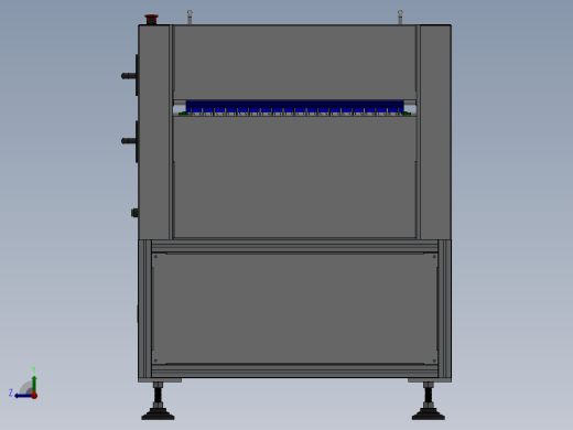 PCB线路板清洁机粘尘机设备图纸3D模型三维SW2012带参缩略图