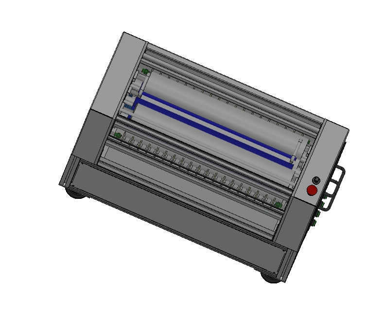 PCB线路板清洁机粘尘机设备图纸3D模型三维SW2012带参