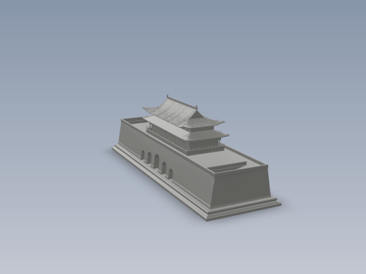 北京天安门简易模型缩略图