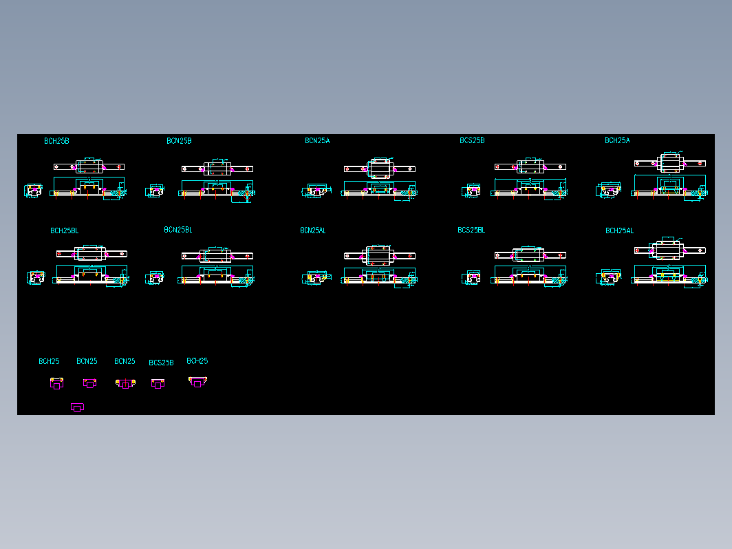 BC25系列滑台标准图