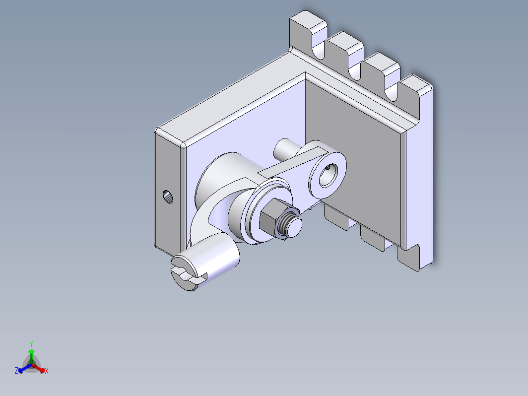 推动架设计 3D+CAD+说明书