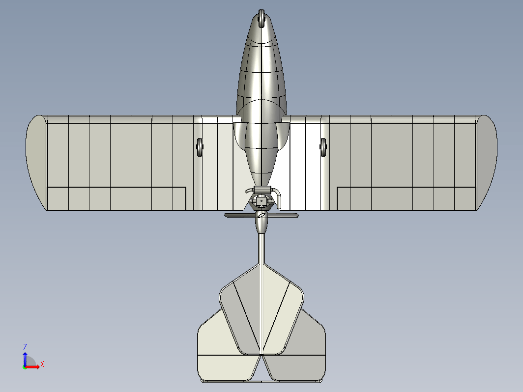 同心推进器螺旋桨的单尾梁
