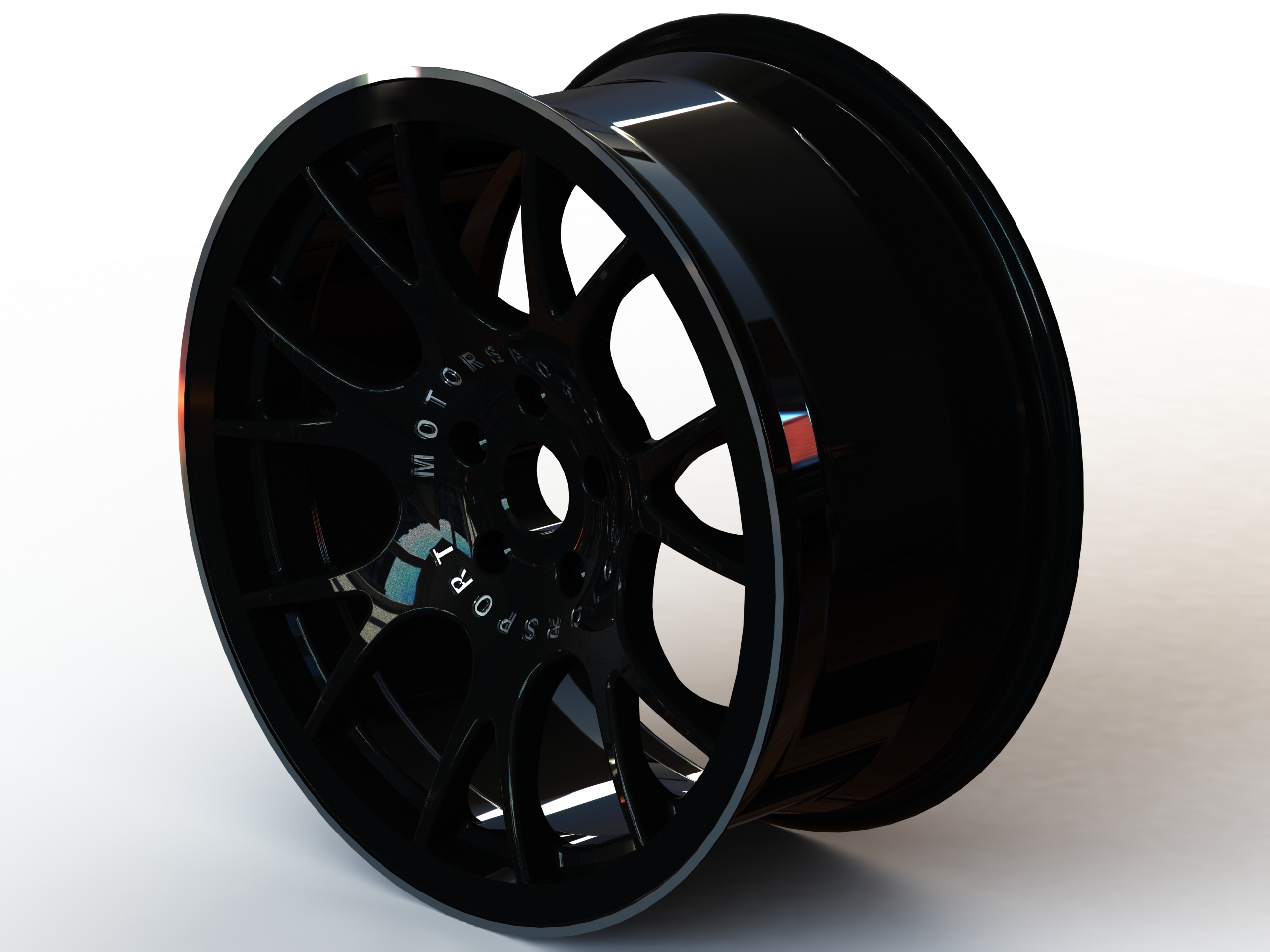 带漆边19英寸的BBS-Chi-R黑色车轮