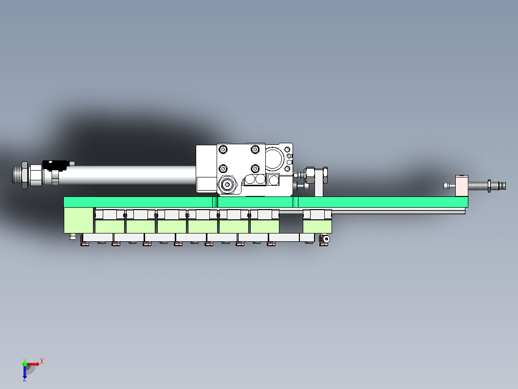 组合吸嘴组件 变距机构