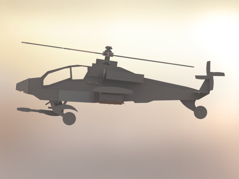 阿帕奇直升机(Apache Helicopter)拼装模型