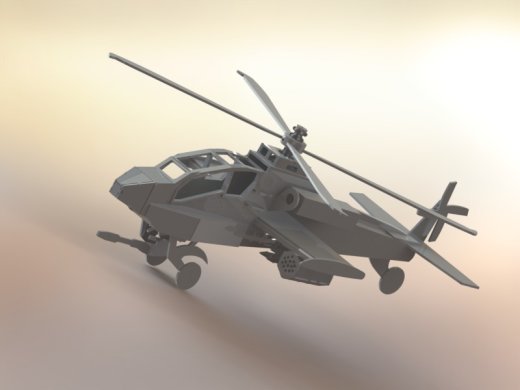 阿帕奇直升机(Apache Helicopter)拼装模型缩略图