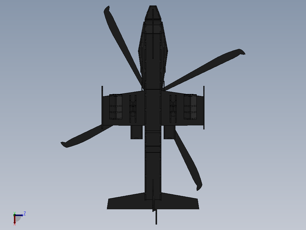 阿帕奇直升机(Apache Helicopter)拼装模型