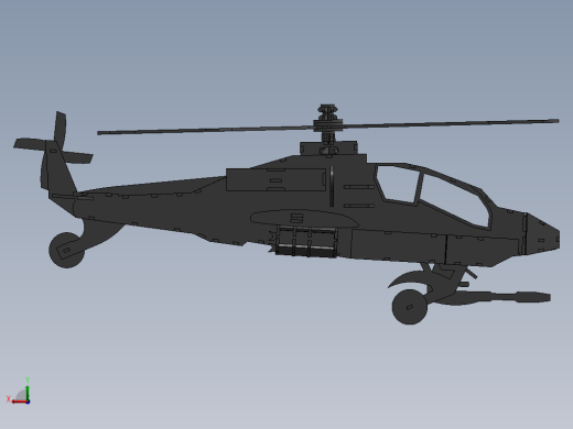阿帕奇直升机(Apache Helicopter)拼装模型缩略图