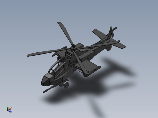 阿帕奇直升机(Apache Helicopter)拼装模型缩略图