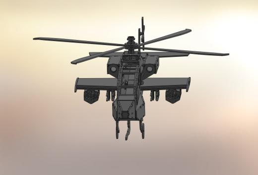阿帕奇直升机(Apache Helicopter)拼装模型缩略图