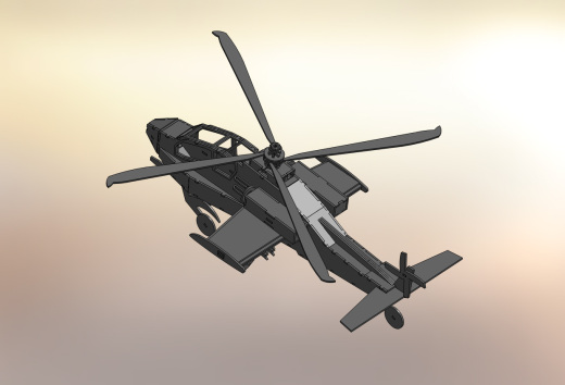 阿帕奇直升机(Apache Helicopter)拼装模型缩略图