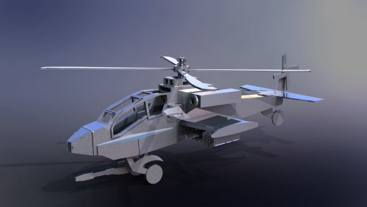 阿帕奇直升机(Apache Helicopter)拼装模型缩略图
