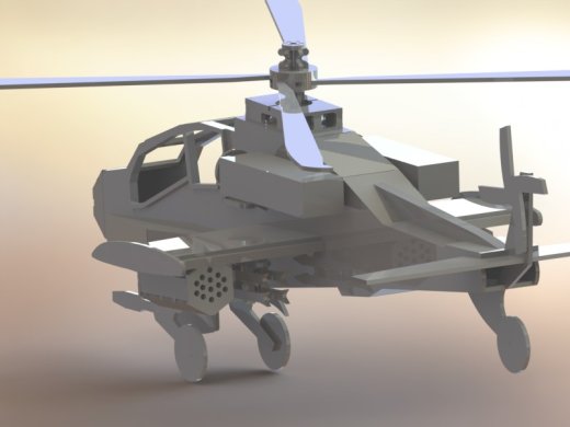 阿帕奇直升机(Apache Helicopter)拼装模型缩略图