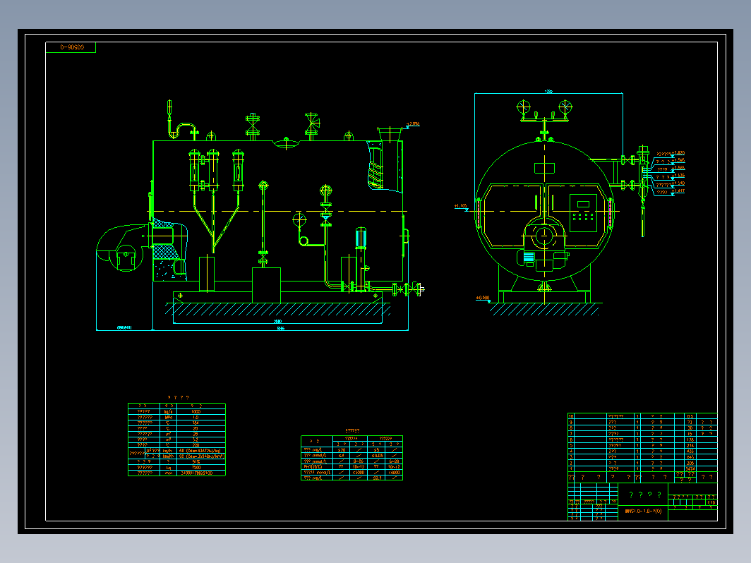 WNS1.0-1.0-Y(Q)锅炉总图