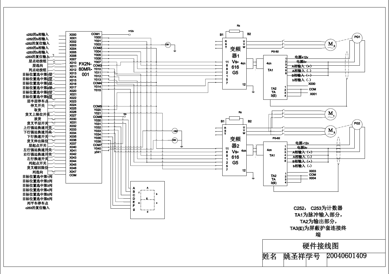 双立柱式巷道堆垛机机械部分的设计+CAD+说明书