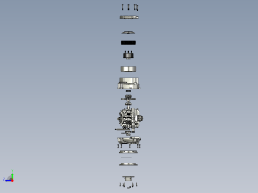 50CC赛车发动机爆炸模型造型缩略图