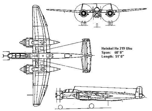 Heinkel He 219 Uhu夜间战斗机缩略图