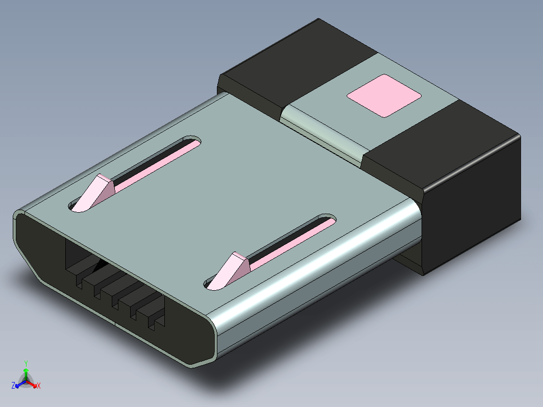 USB接头模型图档