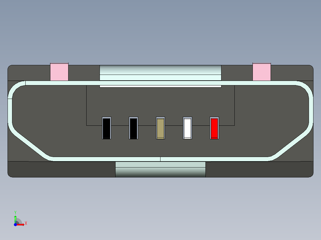 USB接头模型图档