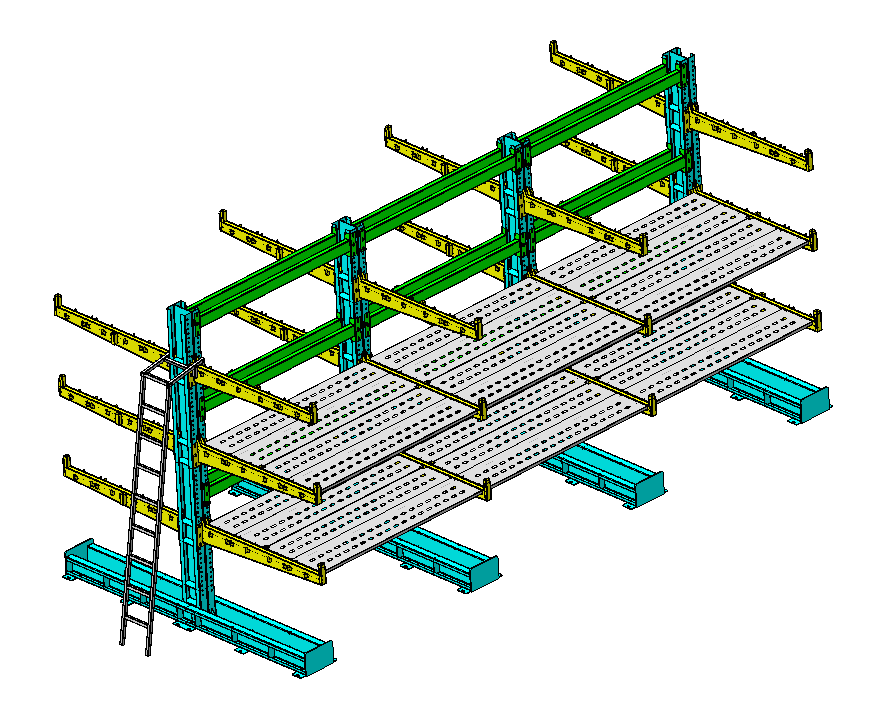 型钢支架货架 Shaped steel rack