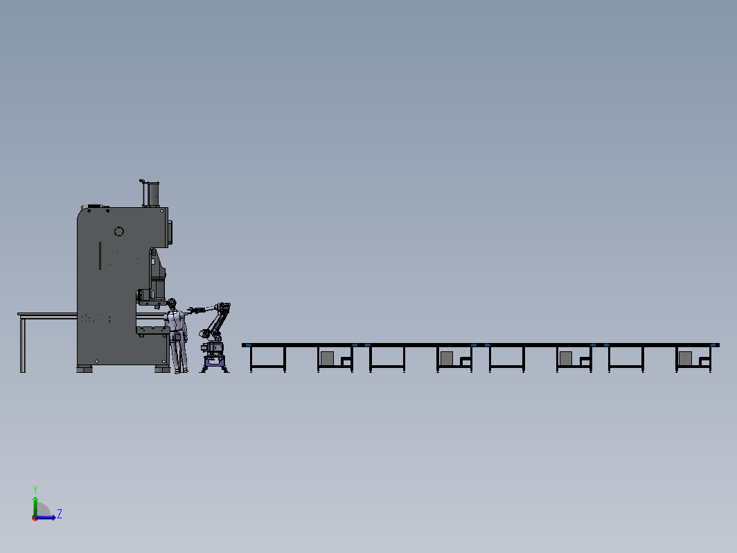 数控冲床设备的自动化作业模拟