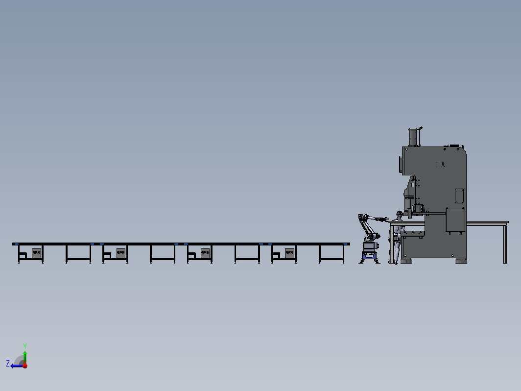 数控冲床设备的自动化作业模拟