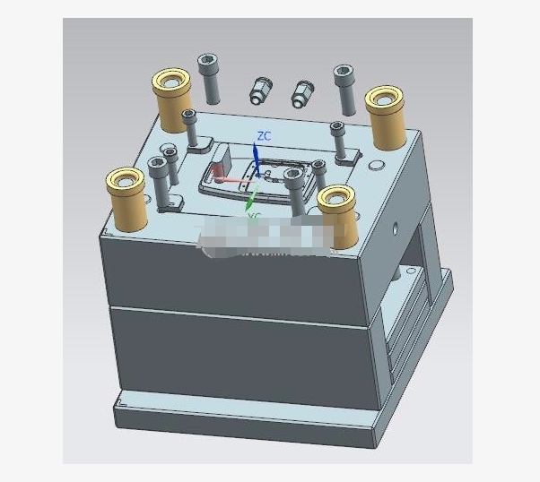 行车遥控器上盖注塑模具三维UG10.0带参+CAD+说明书