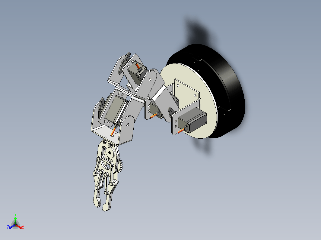 四自动度简易机械臂 arm-robot