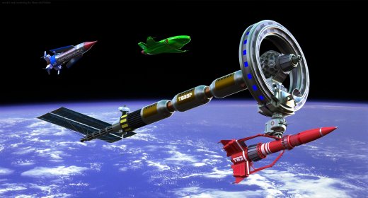 Spacestation TB5-SP空间站太空站模型缩略图