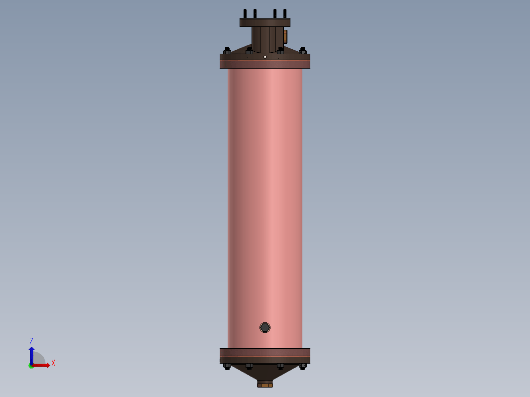 船舶水冷器三维SW2020带参