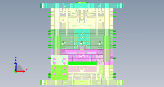 塑料垃圾桶模具图