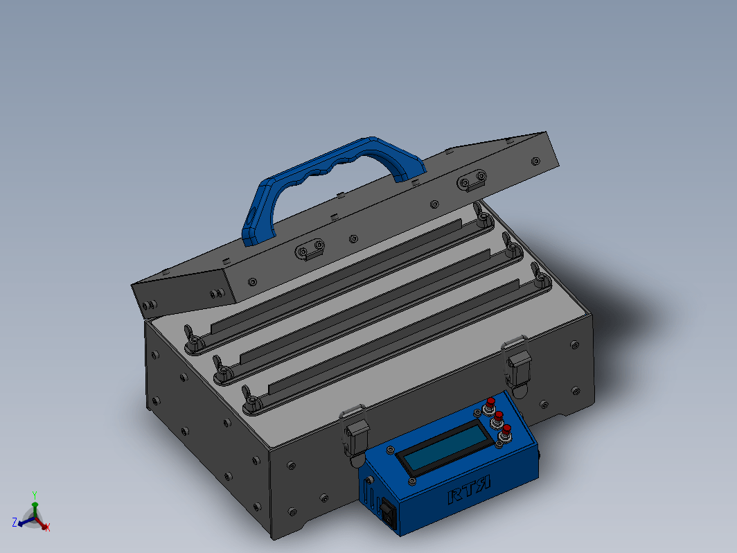 智能型电控箱3D数模图纸 Solidworks设计