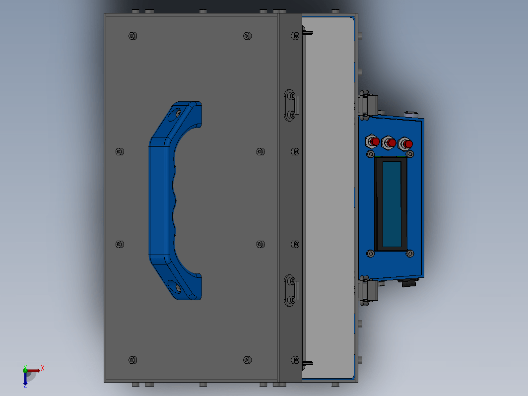 智能型电控箱3D数模图纸 Solidworks设计