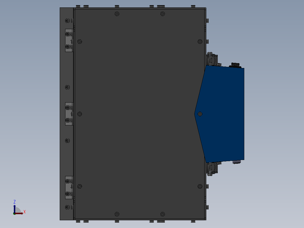 智能型电控箱3D数模图纸 Solidworks设计