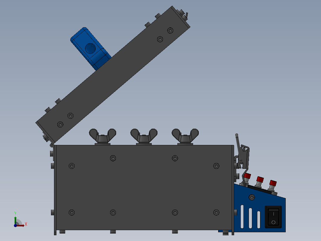 智能型电控箱3D数模图纸 Solidworks设计