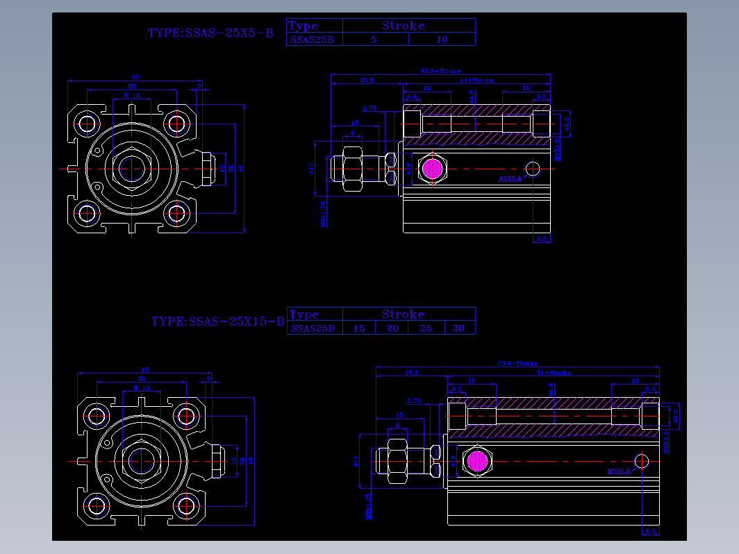 SDA气缸 83-SSA-25-SW