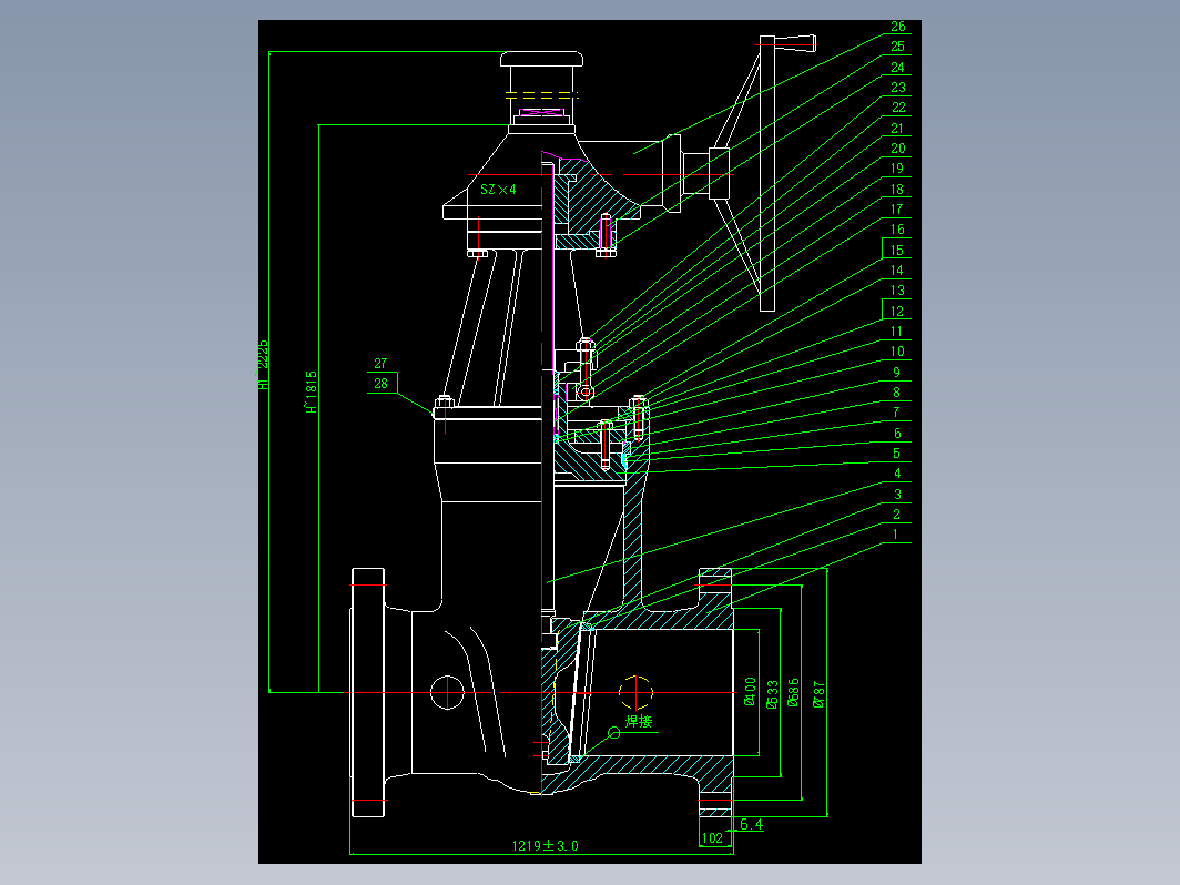 18寸900Lb电站阀