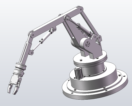 物料包装线模型码垛推动机构的设计三维SW2014带参+CAD+说明缩略图