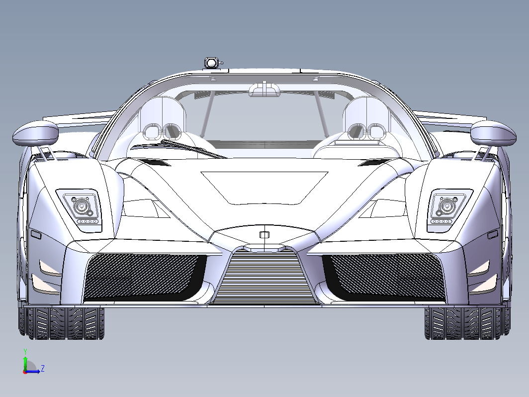 Solidworks设计的法拉利恩佐 