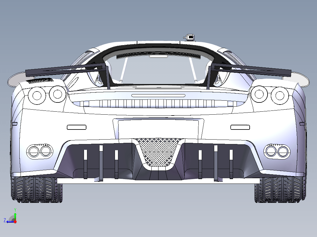 Solidworks设计的法拉利恩佐 