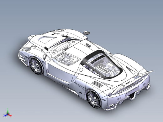 Solidworks设计的法拉利恩佐 