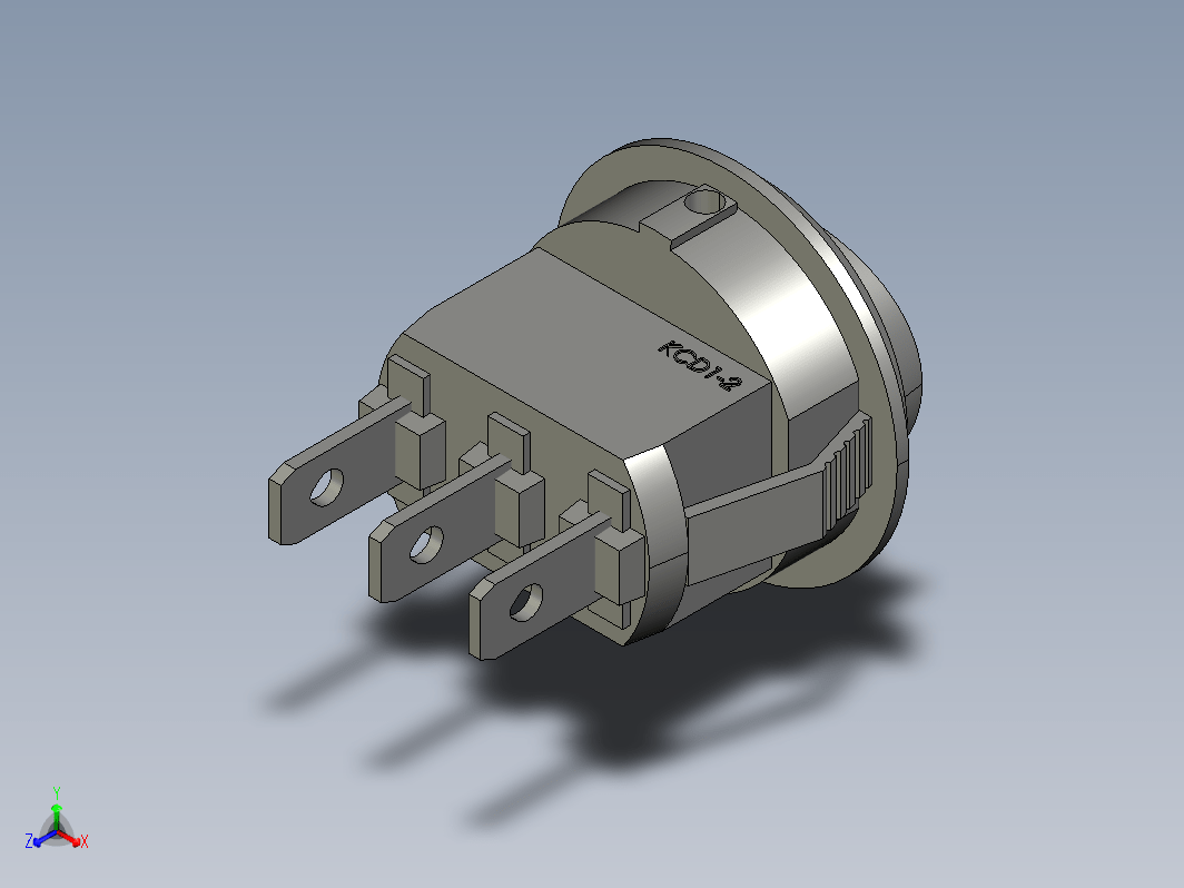 KCD1-2 带 LED 按钮开关