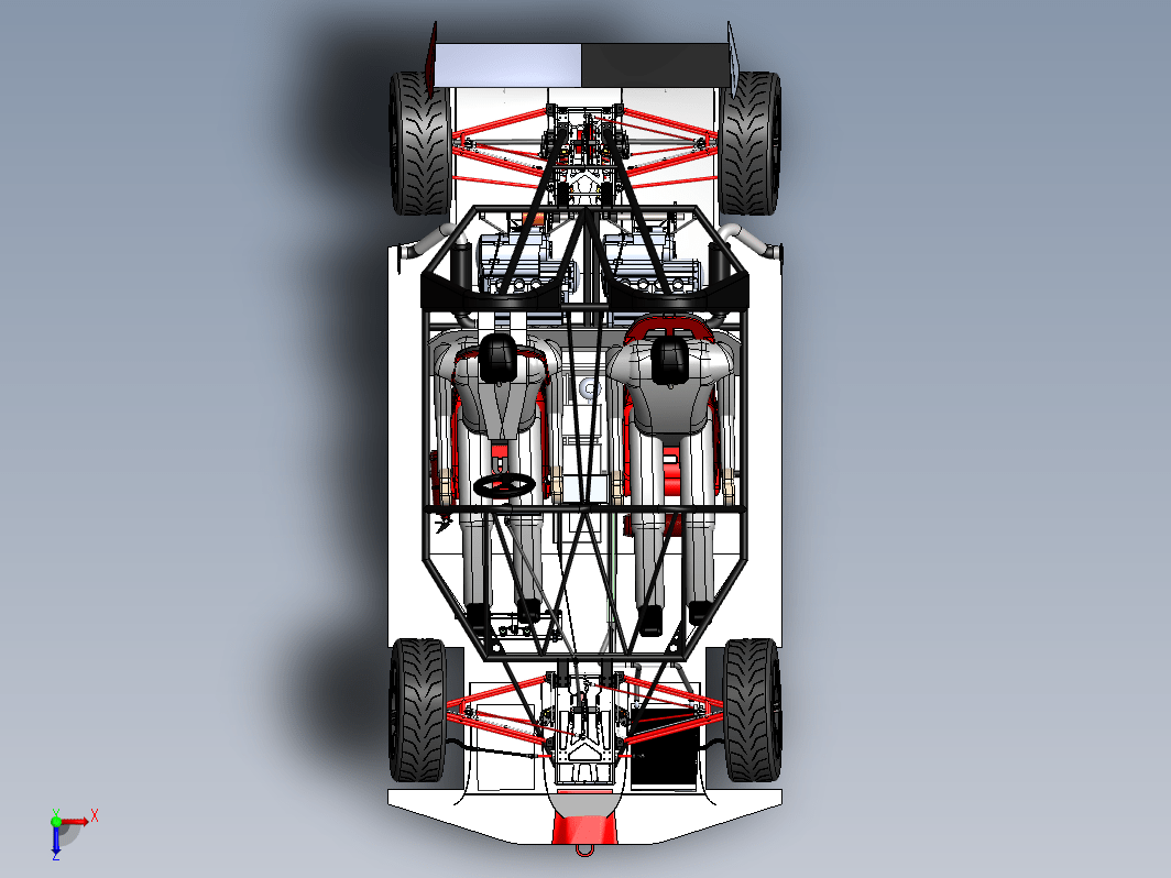 Kinetic双人钢管赛卡丁车