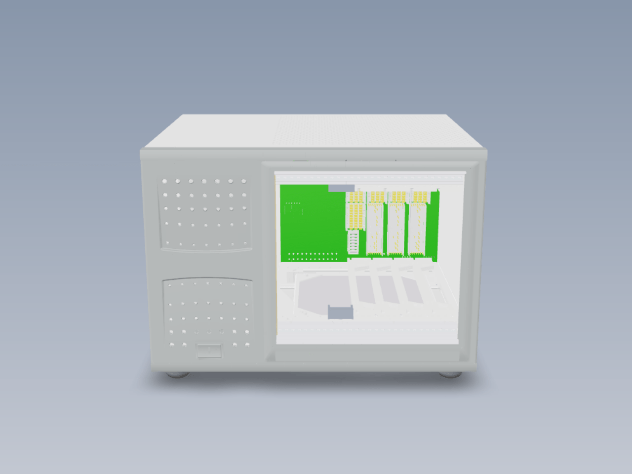 PXIe-1071机箱三维模型三维SW2007无参