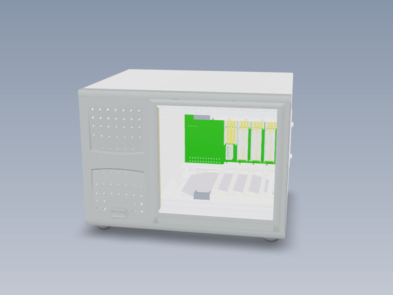PXIe-1071机箱三维模型三维SW2007无参