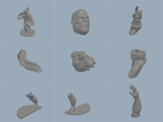 真人快打 Goro 高精度3D打印模型缩略图