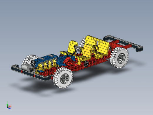 Lego 853汽车底盘拼装玩具缩略图