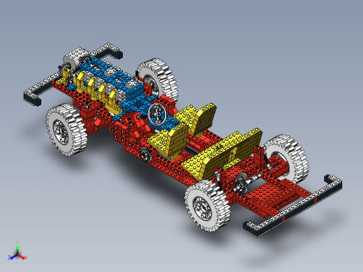 Lego 853汽车底盘拼装玩具缩略图