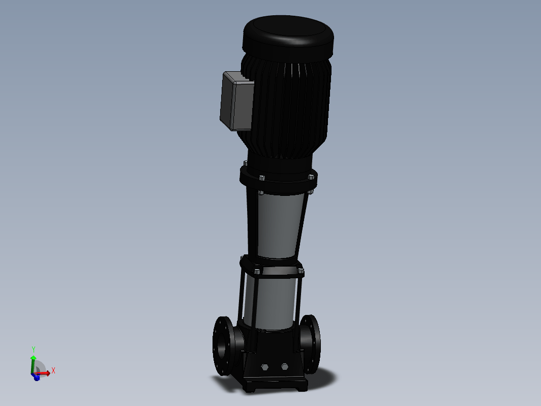 Solidworks格兰富水泵