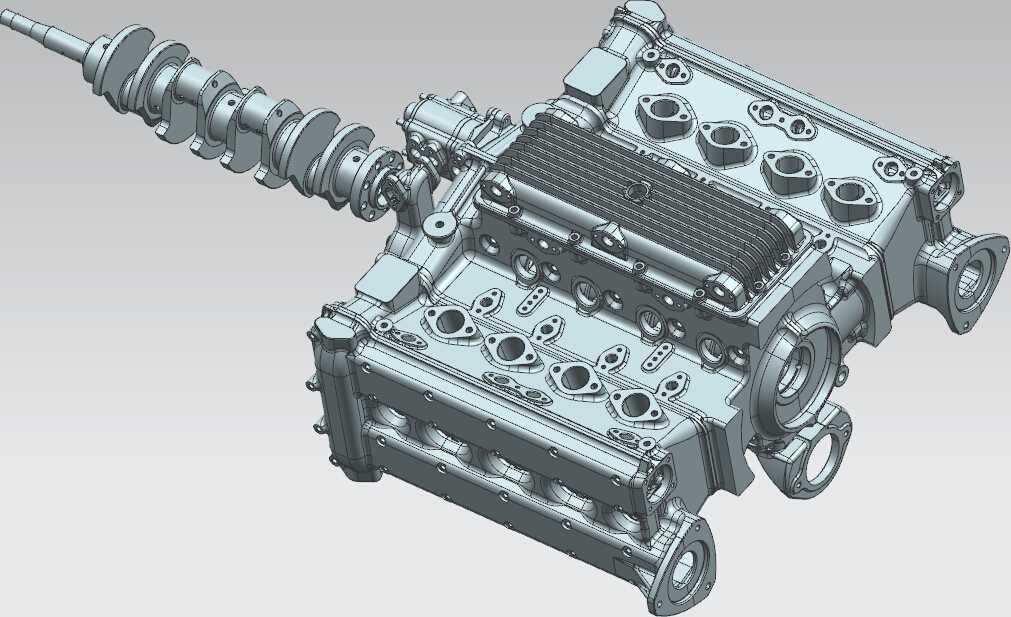 400托马索F1赛车发动机UG设计